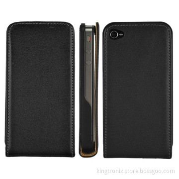 Genuine Leather Magnetic Flip Case for iPhone 5 (KT-11017)